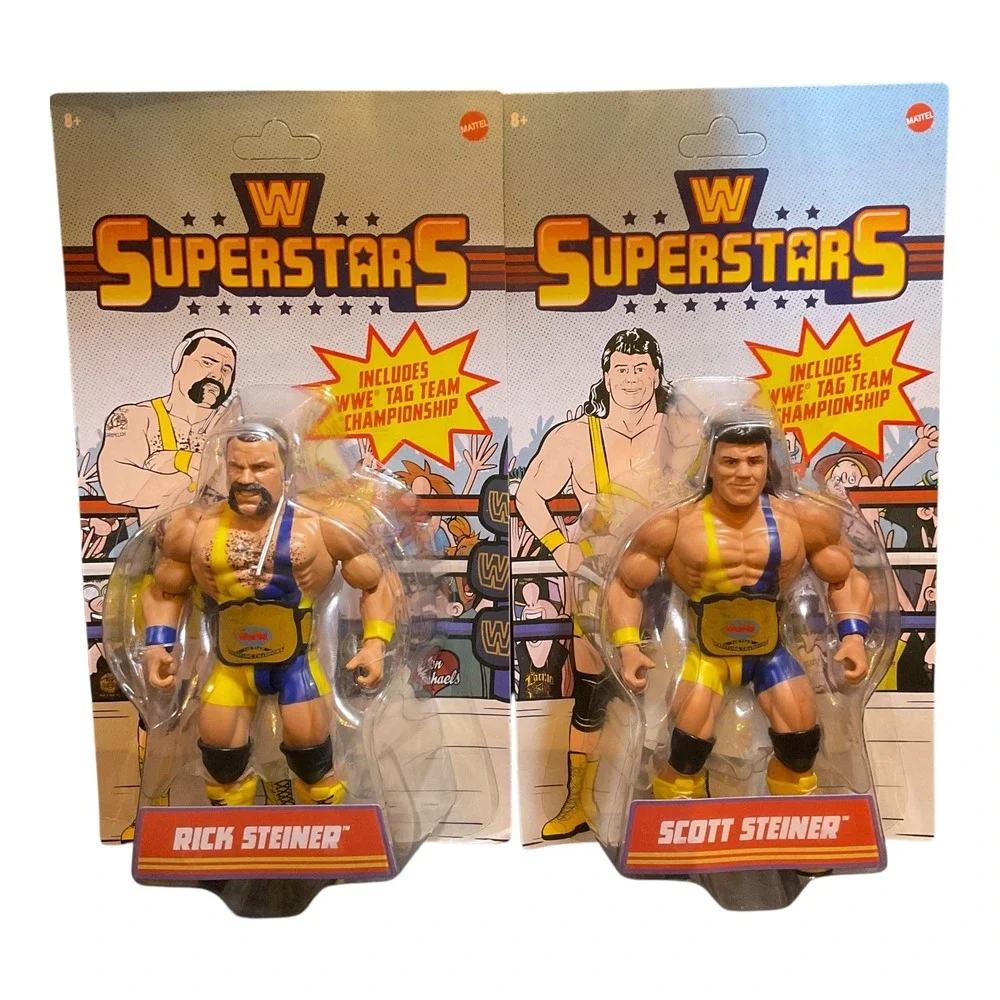 WWE Superstars Steiner Brothers Rick & Scott Steiner Series 16 Figures Unpunched